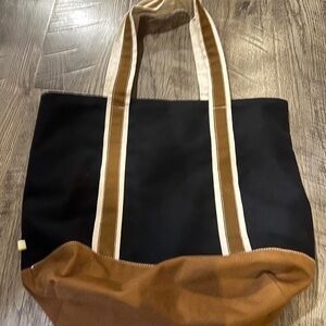 Summersalt Canvas Tote Bag in Black and Brown - Classic Everyday Carry